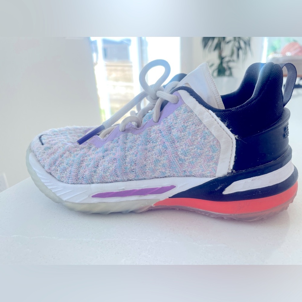Nike kids Lebron James basketball shoes.  12 C, Lightly used.